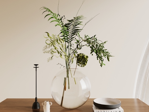  水生植物 水培绿植3d模型 