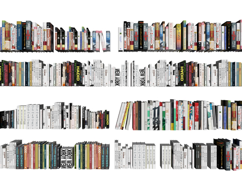  书籍 书本 旧书 课本 古籍 图书3d模型 