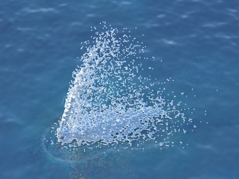  喷泉 涌泉 水景3d模型 