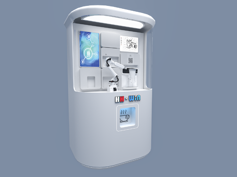  智能咖啡机 机械臂3d模型 