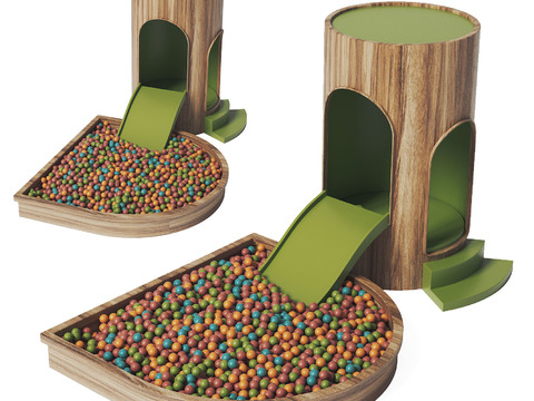  儿童海洋球 娱乐设施3d模型 