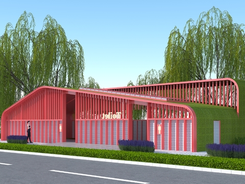  公共厕所 公厕3d模型 