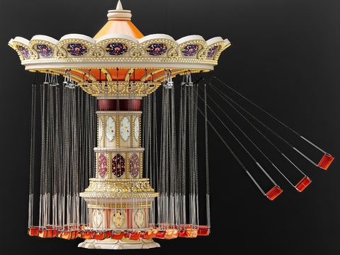  游乐设备 机动游戏机3d模型 