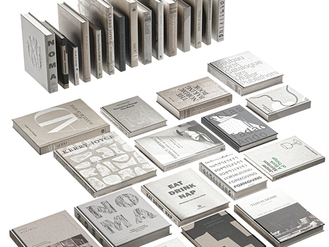  书籍 书本 图书 书册 杂志3d模型 