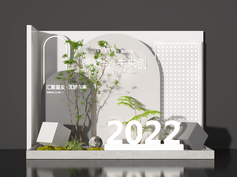  景观小品 橱窗 美陈3d模型 