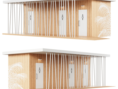  公共厕所 公厕3d模型 