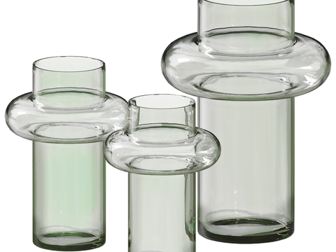  Bergenson 玻璃器皿 花瓶3d模型 