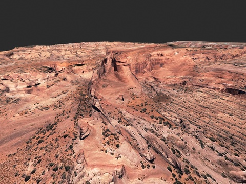  现代山脉3d模型 