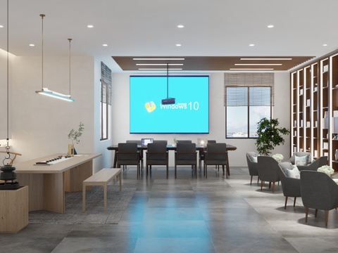  校友之家 洽谈室 接待室3d模型 