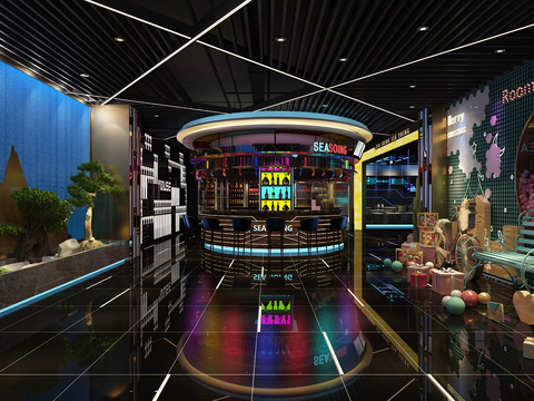  现代酒吧 酒馆 清吧3d模型 