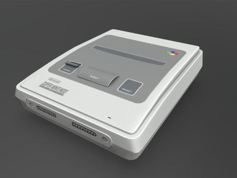  现代游戏机3d模型 