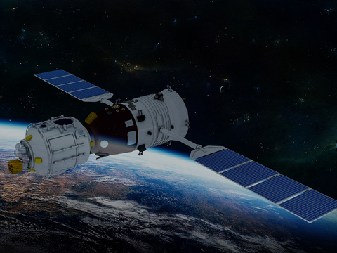  宇宙飞船空间站 太空舱卫星3d模型 