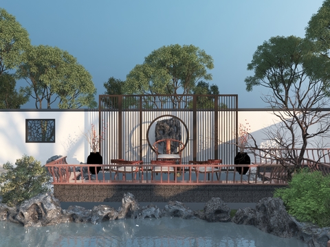  园林景观 公园景观3d模型 