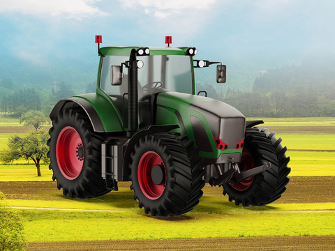  农用车 工程车3d模型 