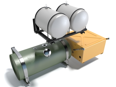  工业设备 油箱 水箱3d模型 