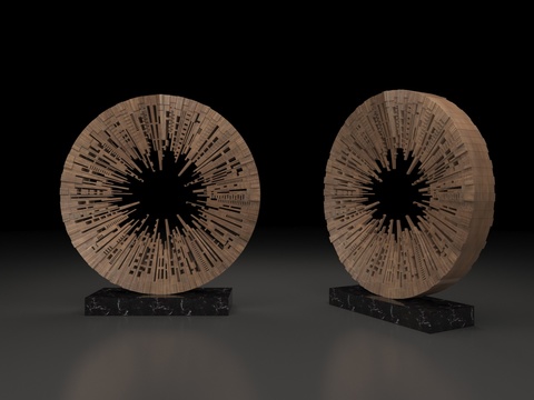  抽象雕塑 艺术摆件3d模型 