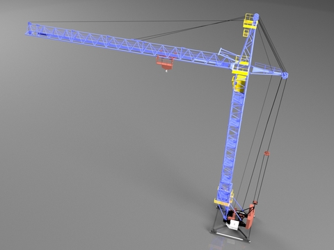  塔式起重机 塔吊 吊机3d模型 