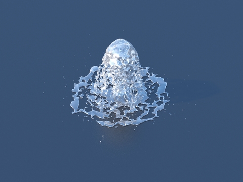  喷泉 涌泉 水景3d模型 