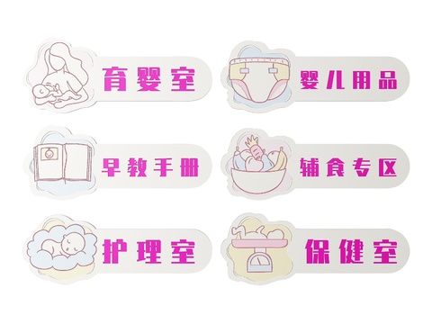  店铺指示牌 母婴店标识牌 导视牌3d模型 