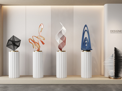  水晶摆件 艺术装置3D3d模型 