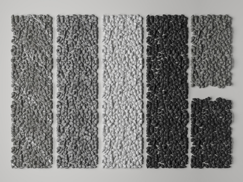 鹅卵石 景观石头3d模型 