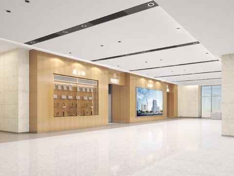  医院门厅 大厅3d模型 