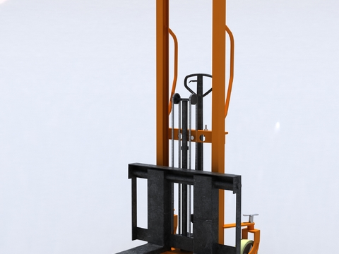  手动堆高车3d模型 