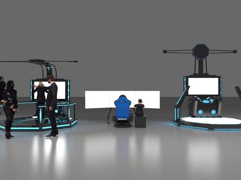  VR游戏设备 VR座椅3d模型 