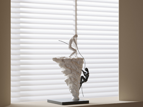  人体雕塑 石膏摆件3d模型 