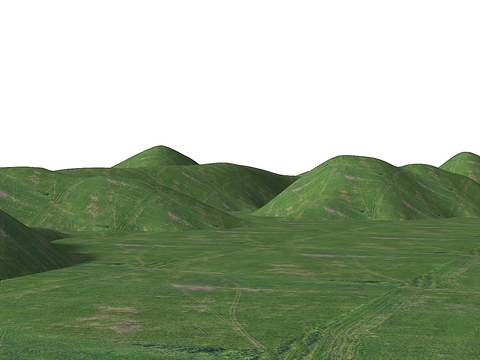  群山山脉 山体 微地形3d模型 