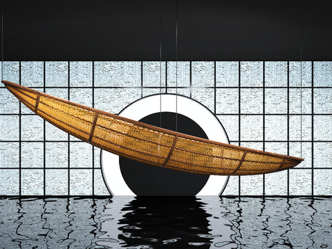  现代艺术装置3d模型 