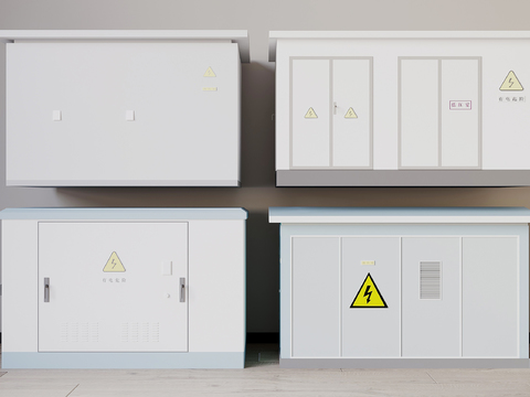  配电箱 配电柜3d模型 