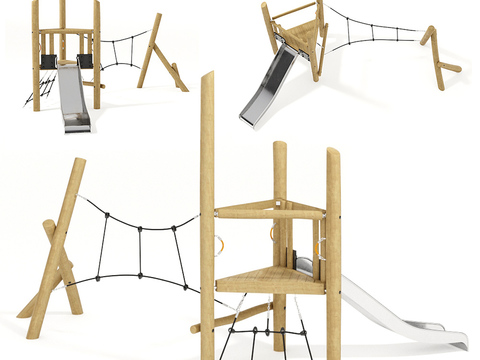  现代儿童攀爬架3d模型 