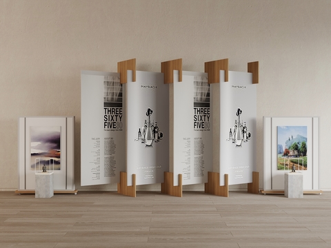  广告牌 广告展板 水牌3d模型 