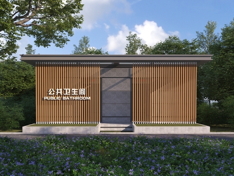  公共卫生间 公厕3d模型 