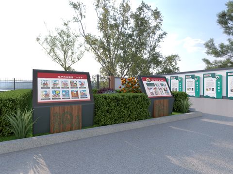  户外广告牌 导视牌 指示牌3d模型 