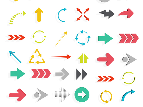  箭头 指示牌 图标 方向牌 方向头3d模型 