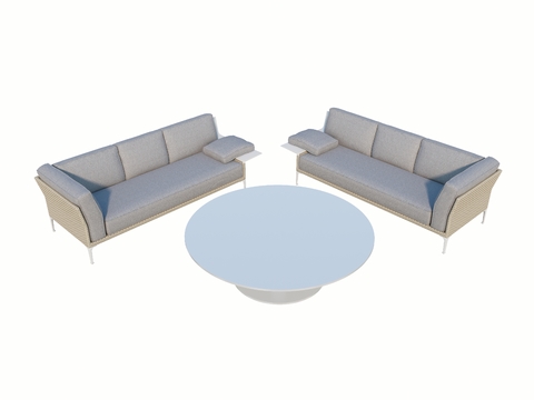  dedon 户外沙发 组合沙发3d模型 