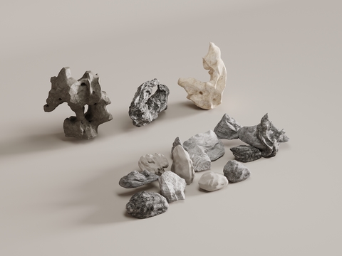  太湖石 景观石3d模型 