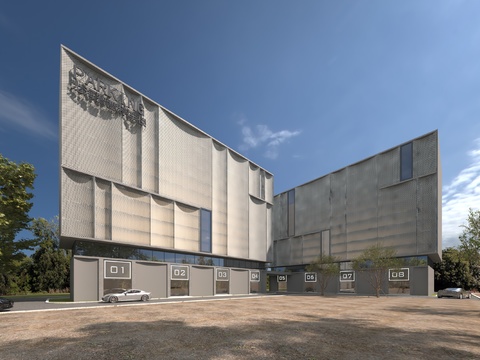  智慧停车楼 停车场3d模型 