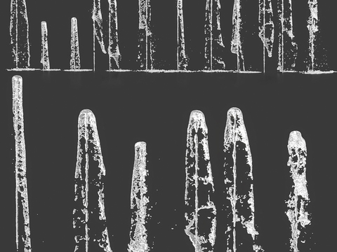  水柱喷泉 瀑布流水3d模型 