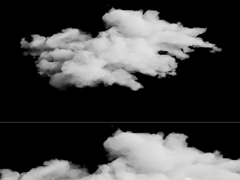  云朵 烟雾3d模型 