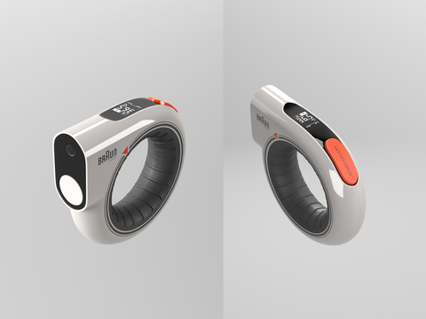  电子体温计 红外体温计 体温枪3d模型 