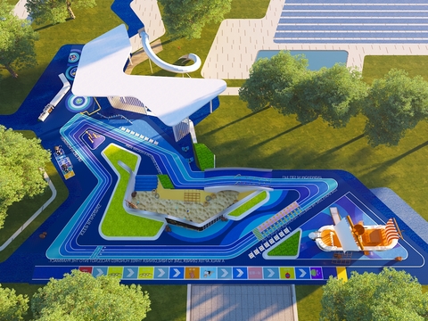  体育公园 儿童活动区3d模型 