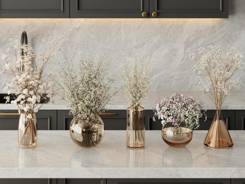  水生植物 水培植物3d模型 