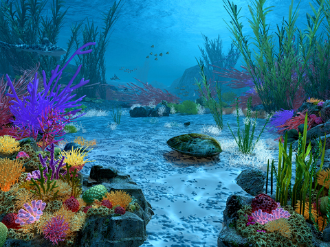  海底世界 水族馆3d模型 