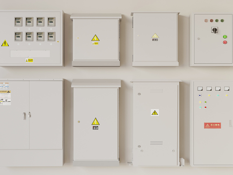  配电箱 配电柜3d模型 