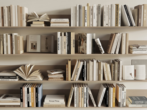  现代书本 书籍3d模型 