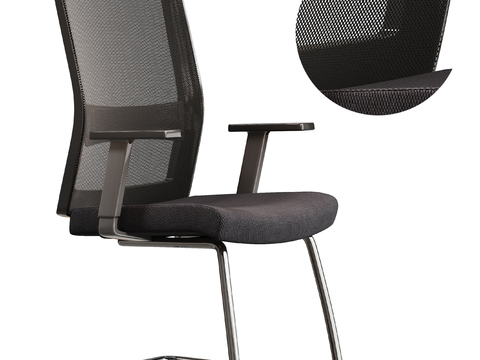  网布办公椅 班前椅 职员椅3d模型 