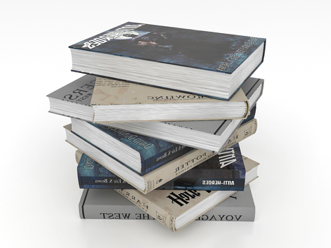  书本 课本读物3d模型 